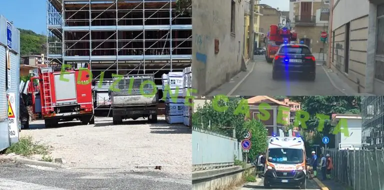 Choc nel cantiere della scuola della valle: operaio precipita e resta incastrato