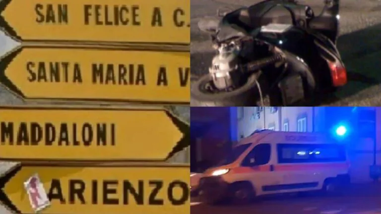 Auto contro scooter, giovane centauro resta a terra