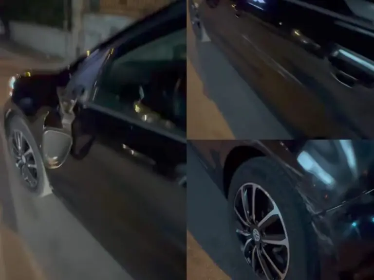 A folle velocità becca auto in sosta e poi “sparisce”