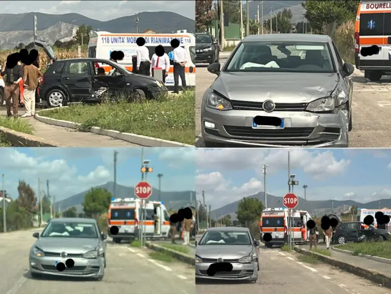 Brutto incidente al confine tra 2 comuni, due ambulanze sul posto