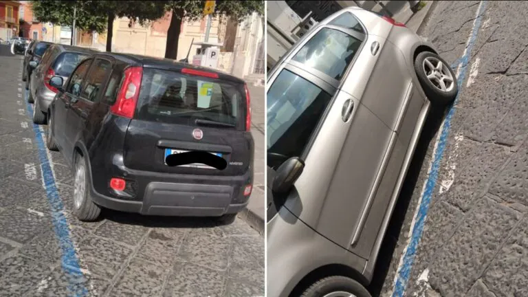 Ultime strisce bianche diventano blu: il dissenso dei commercianti