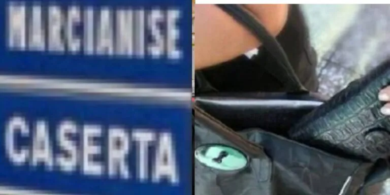Donna scippata in strada mentre passeggia con la famiglia