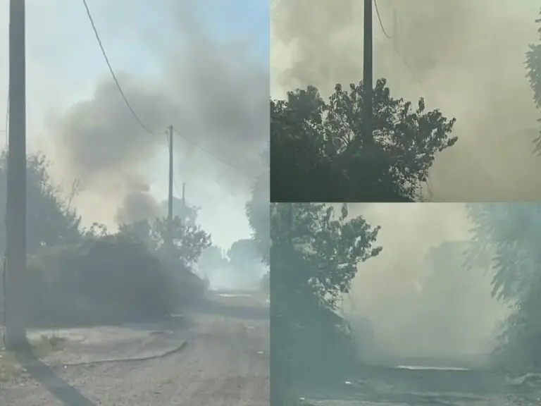 Rogo in zona periferica, fumo invade le strade