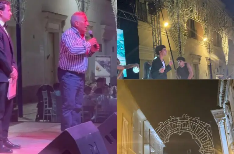 Notte Bianca e cena in piazza: le luminarie vengono spente, il sindaco stigmatizza la decisione