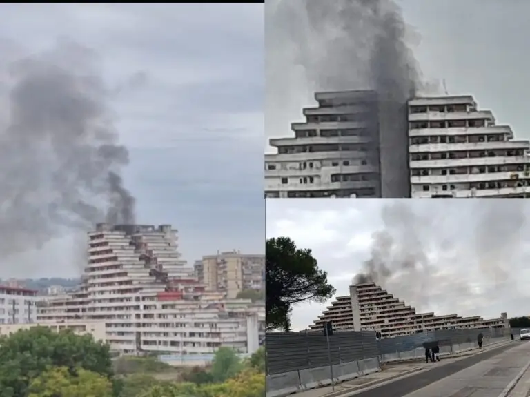 Vela a fuoco all’improvviso: paura nel quartiere