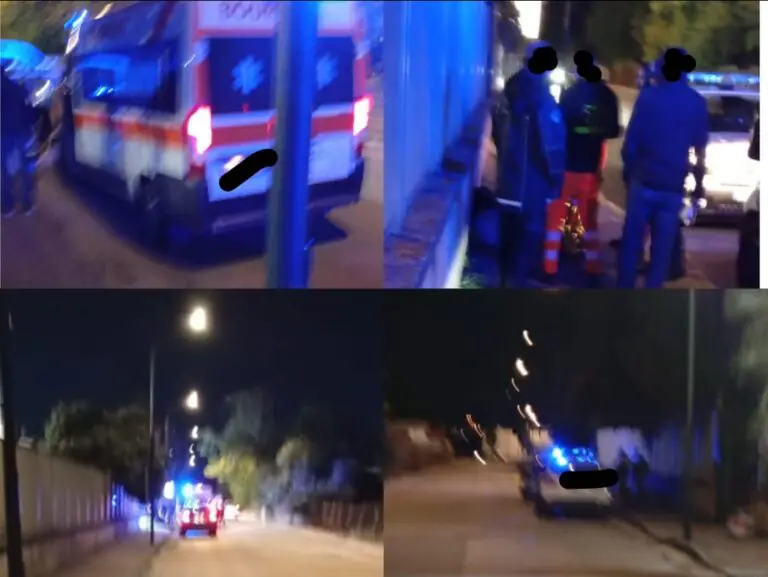 Trovato accasciato a terra lungo la strada: ambulanza sul posto