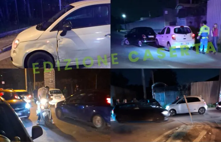 Tampona auto e la fa finire contro un’altra, ci sono feriti