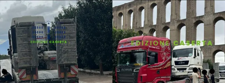 Cade da camion e batte la testa a terra: paura per il conducente