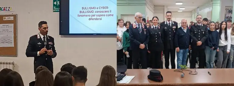 Gli studenti dell’istituto “Gaglione” a lezione di “Legalità” con l’Arma dei Carabinieri
