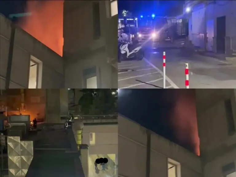 Paura in ospedale: scoppia vasto incendio