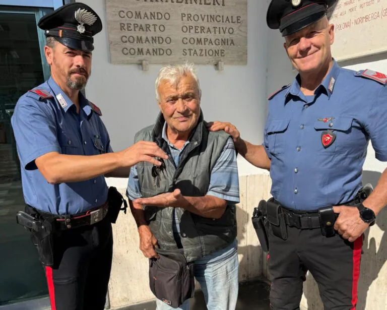 Salvato dopo tentato furto, il ringraziamento all’Arma
