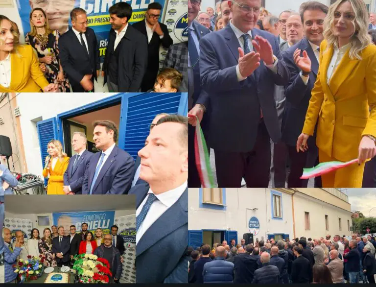L’avvocato Ferrara con il candidato Cirielli inaugura la sezione di Fratelli d’Italia