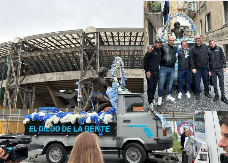 Diego de la Gente, il pellegrinaggio tra i luoghi di Maradona: la celebrazione del mito