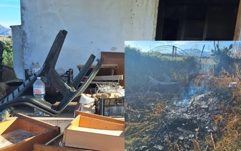 Sorpreso a incendiare rifiuti e bloccato dalla Municipale