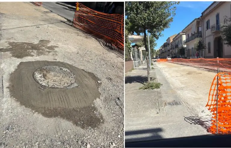 “Strada riaperta e già distrutta”: asfalto sprofonda al primo temporale