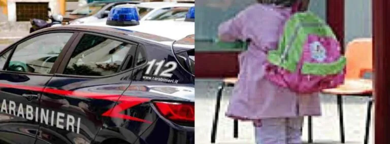 Afferra bimba e cerca di portarla via, paura fuori scuola