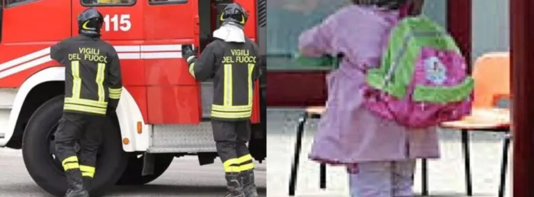 Bimba resta intrappolata in auto: intervengono i pompieri