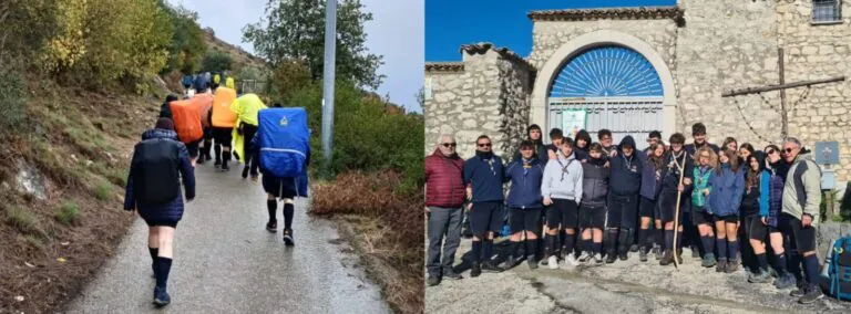 Scout dal Napoletano pernottano al santuario di Sant’Angelo a Palombara