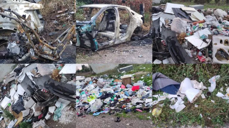 Discarica a cielo aperto nell’area Ring Verde, protesta degli ambientalisti