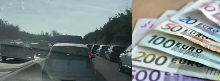 Compaiono banconote lungo la Statale, scoppia il caos tra gli automobilisti