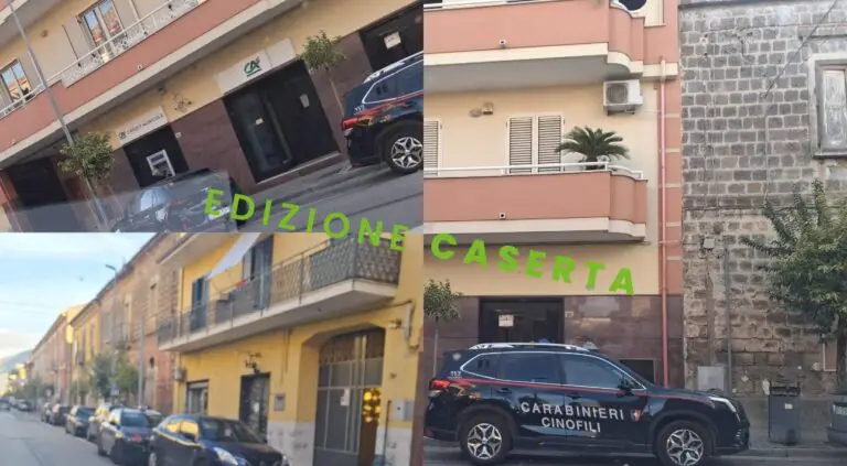 Maxi blitz in atto coi cani antidroga, centro al setaccio. Foto