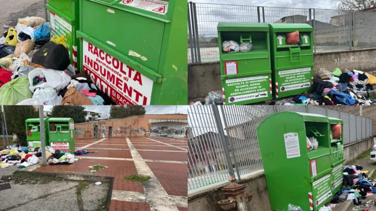 Servizio raccolta abiti usati nel caos. Cittadina sempre piu fanalino di coda