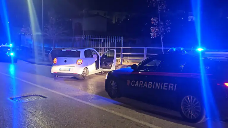 Nell’auto rubata inseguito dai carabinieri, si schianta contro il guardrail