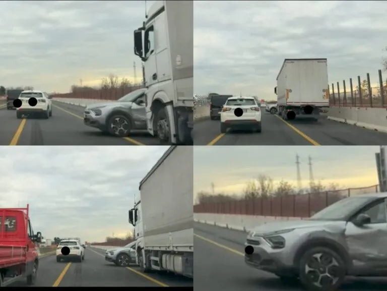 Camion contro auto sull’A1. Traffico in tilt
