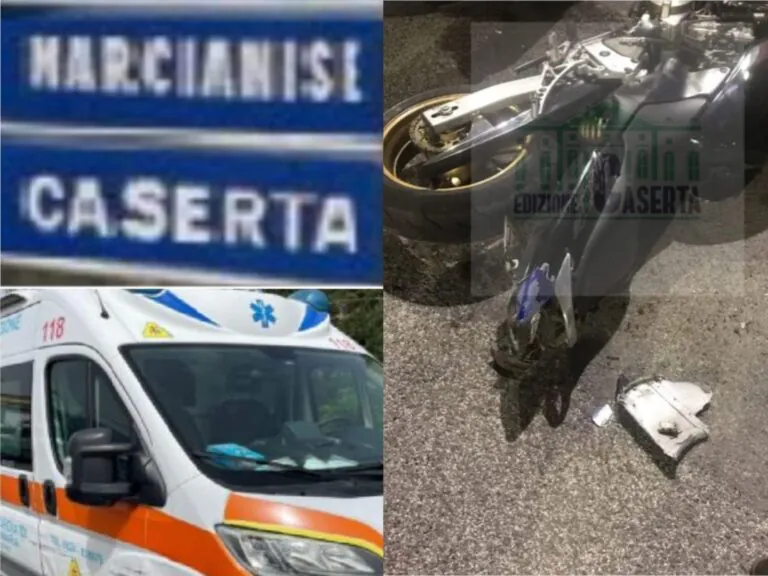 Si schianta con la moto, centauro resta a terra