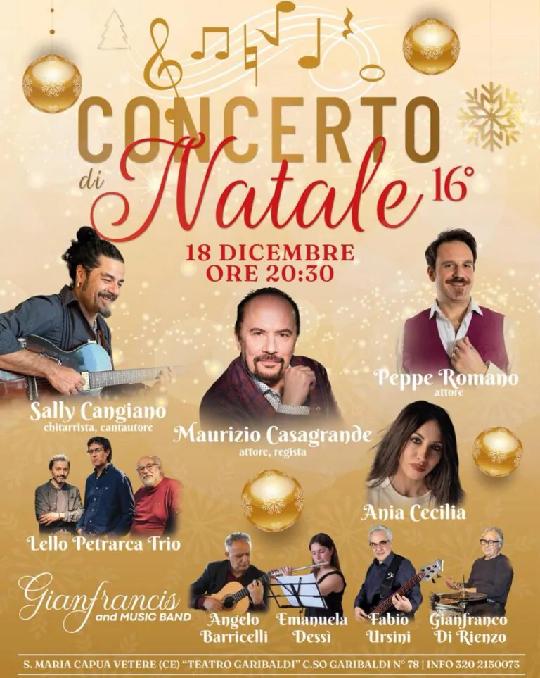 Torna il “Concerto di Natale” tra musica e arte con ospiti eccezionali