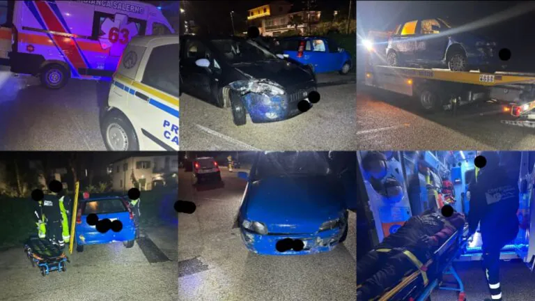 Impatto choc alla vigilia di Natale, ambulanza e Protezione Civile sul posto