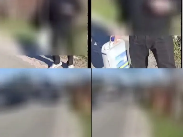 Da fuoco a sterpaglie a bordo strada e minaccia giornalista: “Ti do fuoco”