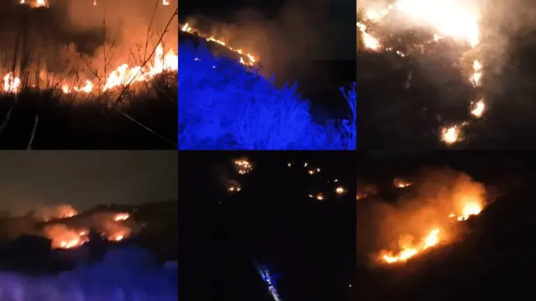 Tifatini in fiamme: Protezione Civile in azione