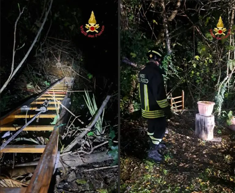 Ottantenne cade in un dirupo vicino casa: l’intervento dei vigili del fuoco