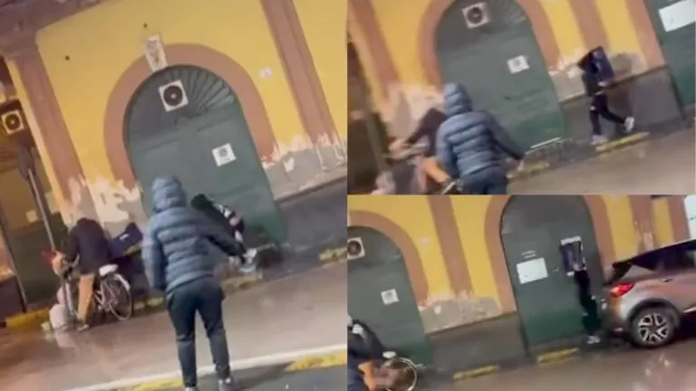 Ciclista inseguito e aggredito da giovanissimi in piazza