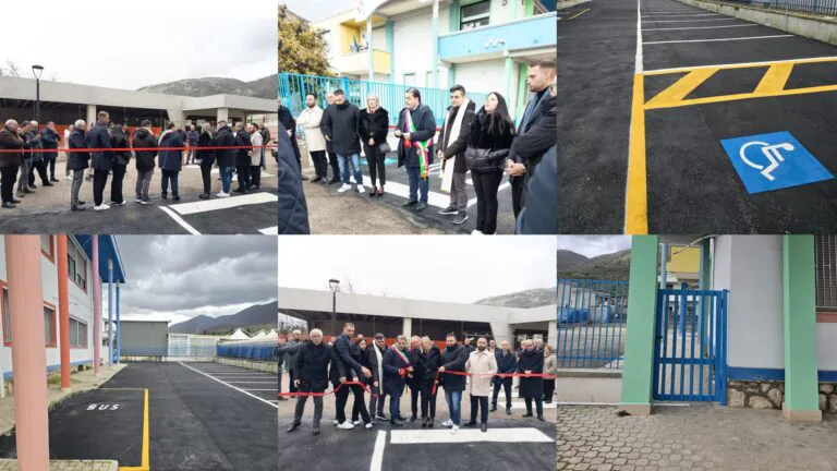 Inaugurato nuovo parcheggio per la scuola della valle