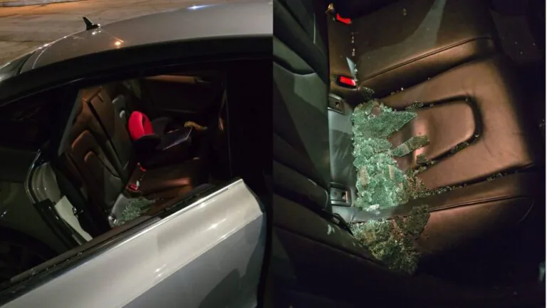 Raid al centro commerciale: auto assaltata nel parcheggio