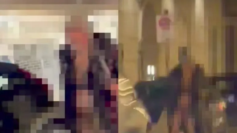Gira nudo in strada tra le persone: “Situazione fuori controllo”