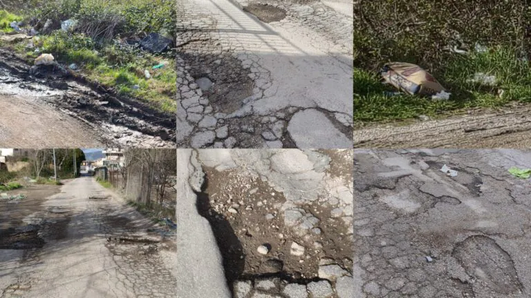 Strada distrutta e abbandono rifiuti: residenti stufi, si attendono gli interventi promessi