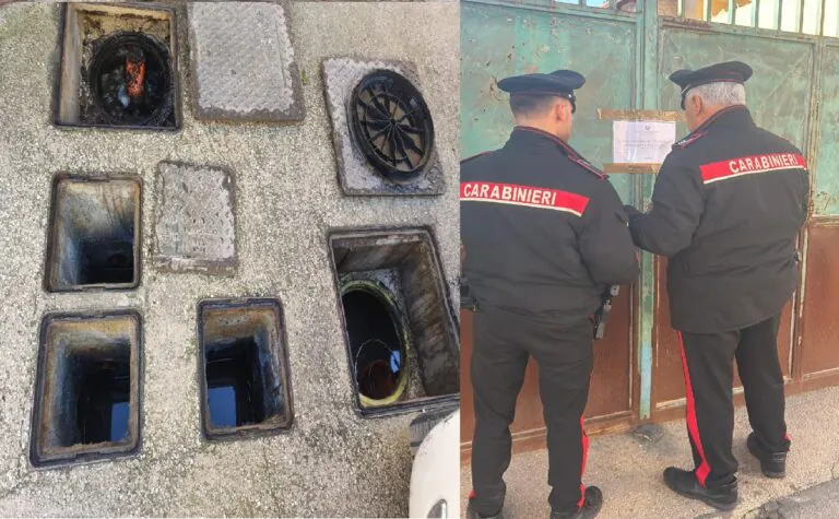 Batterie, pezzi d’auto e sversamenti: sequestrata officina, meccanico arrestato