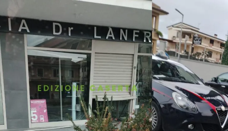 Banda del buco colpisce alla farmacia della frazione, utilizzata l’auto di 2 podisti