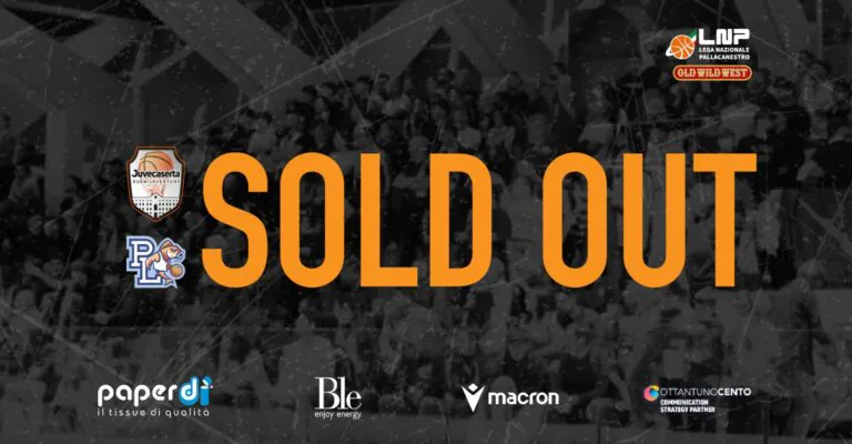 Juvecaserta: sold out per la prossima partita di basket