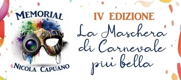 Quarta edizione per “La maschera di Carnevale più bella”: torna il Memorial Nicola Capuano