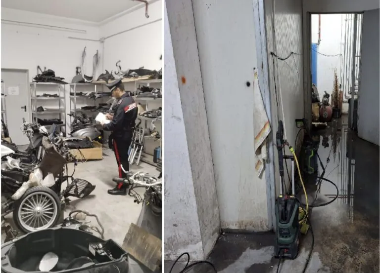 Blitz dei militari nell’officina abusiva, 3 nei guai