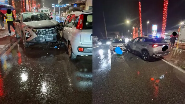 Frontale choc tra auto, sindaco in ospedale