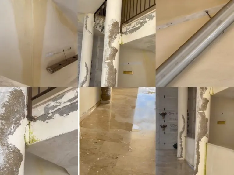 Cimitero nel degrado tra acqua, detriti e muri danneggiati. Cittadini organizzano dibattito pubblico