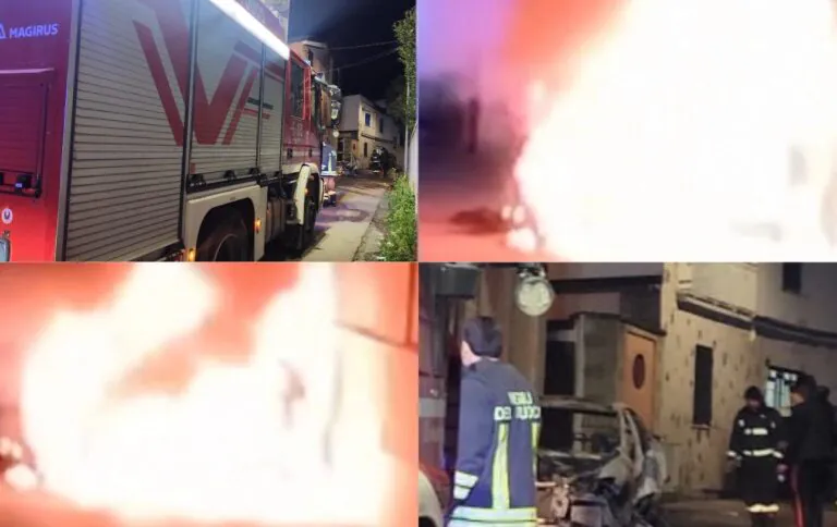 Paura nella valle: Maserati dell’imprenditore Morgillo distrutta dalle fiamme