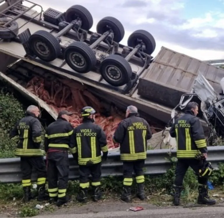 Tir precipita e si ribalta, incidente choc sulla Statale