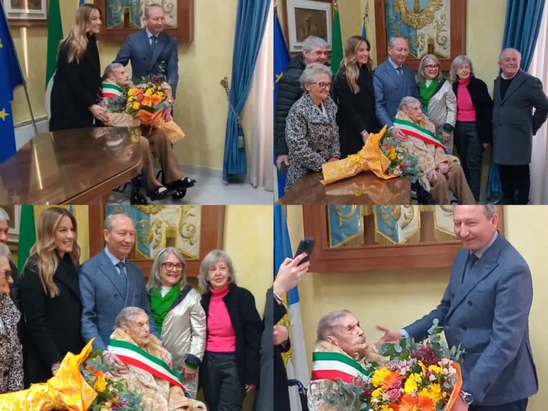 Nonna Maria Luigia accolta in Municipio per i suoi 103 anni