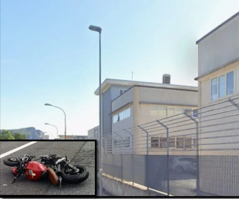 Camion contro moto nei pressi del palazzo del Giudice di Pace, centauro in ospedale